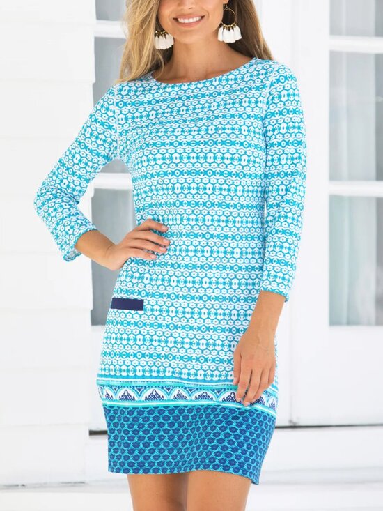 Cabana Life Dresses & Skirts - Cabana Life Aruba Blues Mini Shift Dress Size Small (4-6) UPF 50 NWT $138 Blue